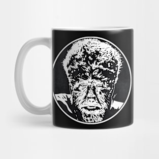 THE WOLFMAN (Circle Black and White) Mug